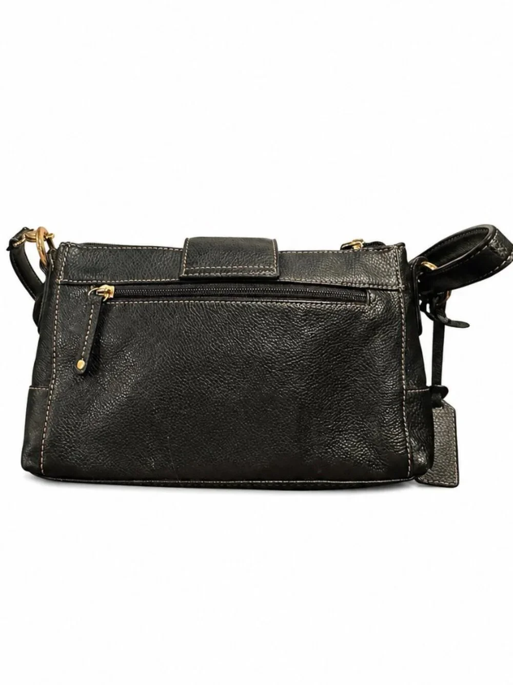 Tignanello Black Leather Crossbody / Clutch Bag – EUC